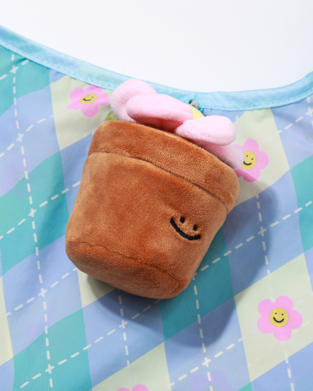 Potted Peach Blossom Plant Plushie Reusable XL Bag