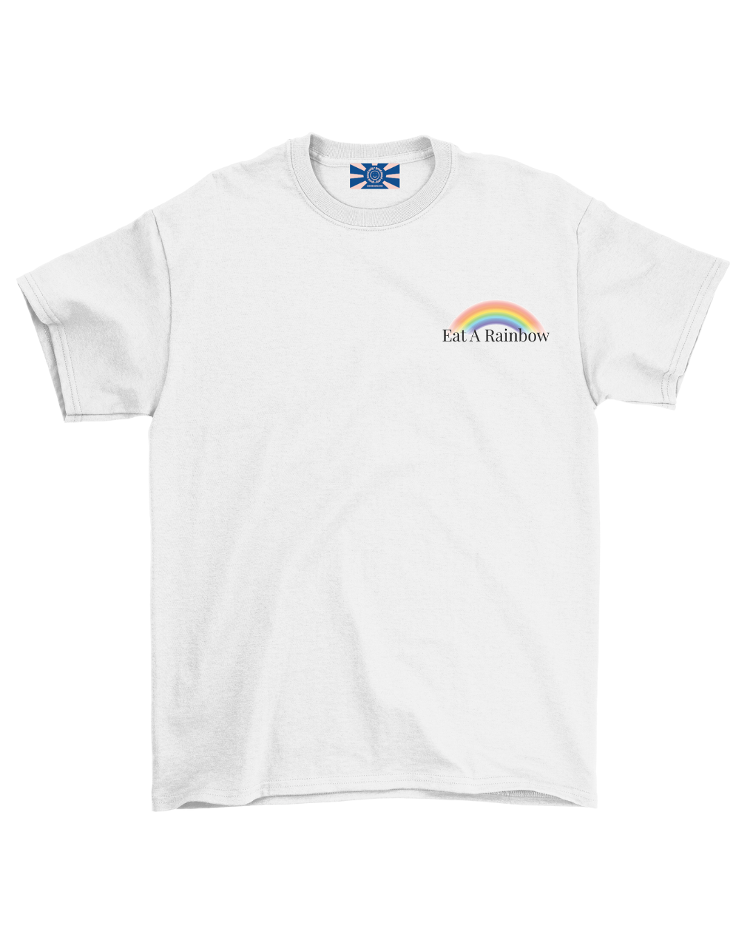 Eat A Rainbow Oversized Tee in White