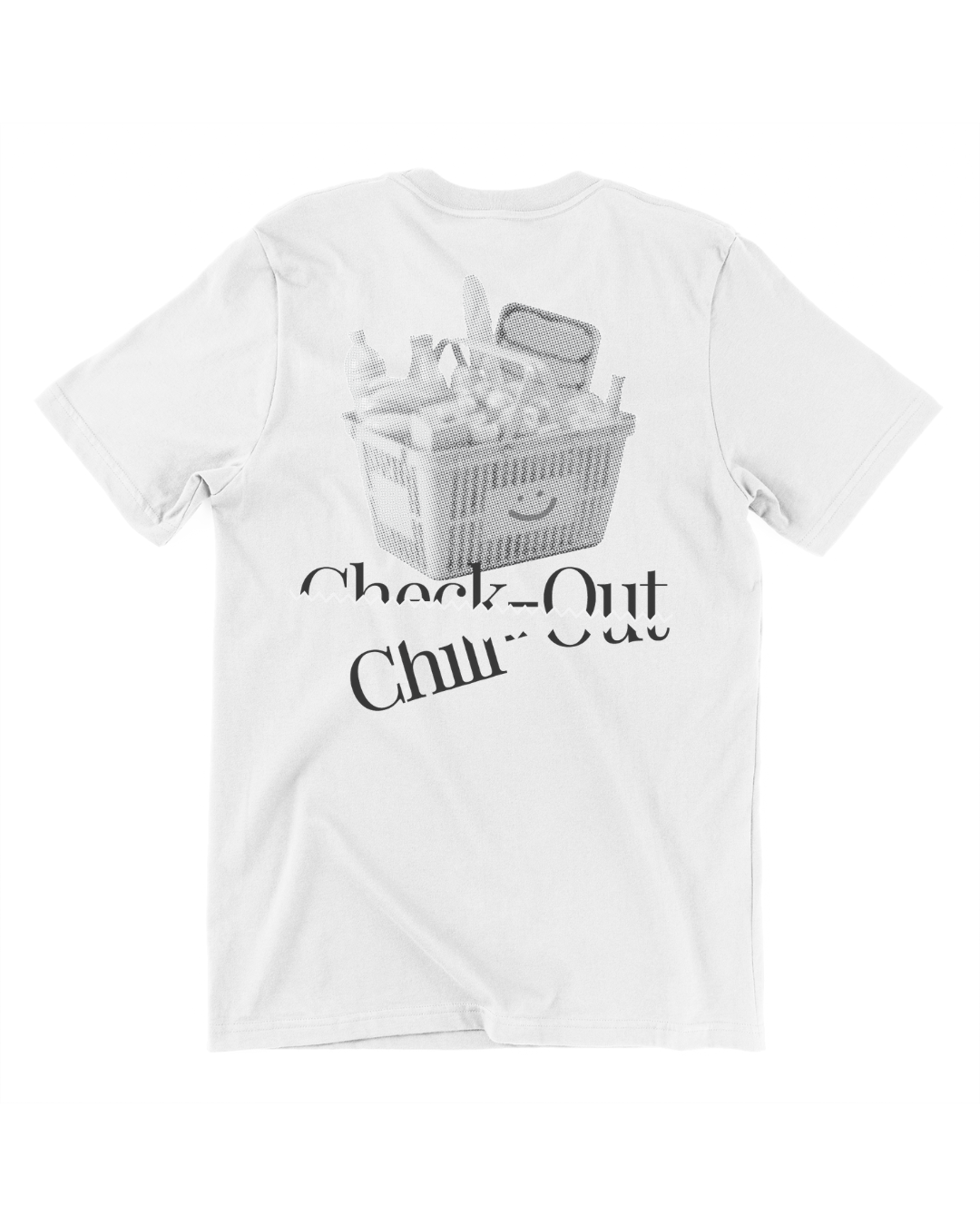 Check Out Chill Out Oversized Tee in White