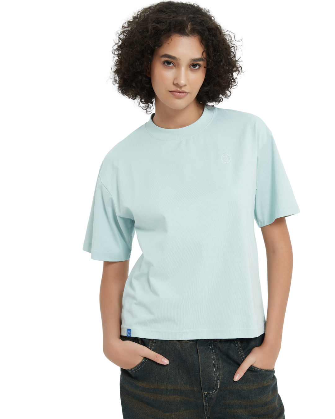 Signature Sunscreen Sorona® Cooling Tee in Minty Blue