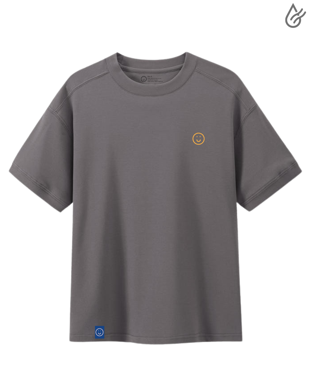 Signature "Air-con" Tee in Steel Grey