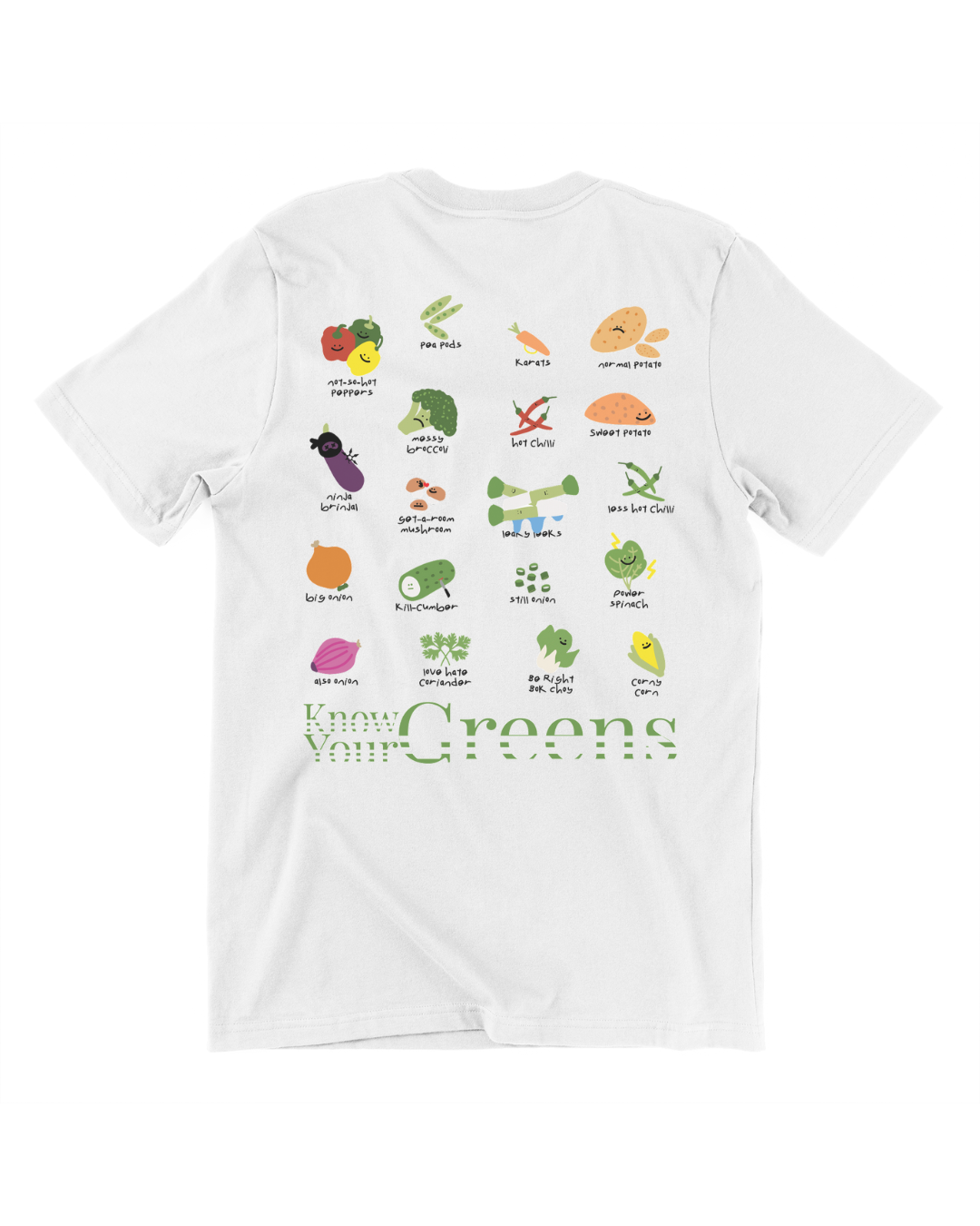 Know Your Greens Oversized Tee in White