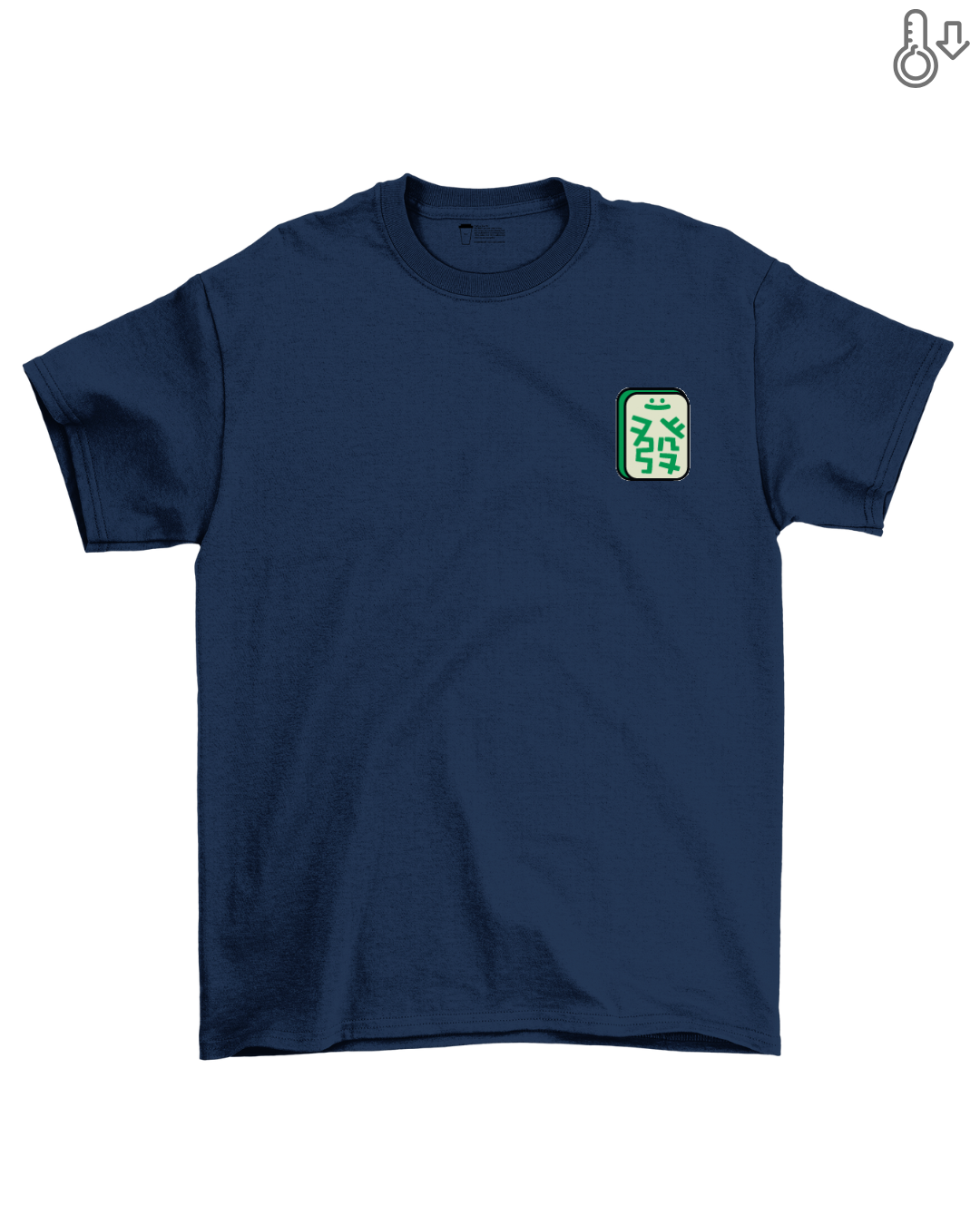 Huat Tile Cooling Oversized Tee in Navy