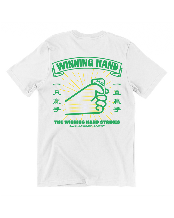 Winning Hand Oversized Tee In White