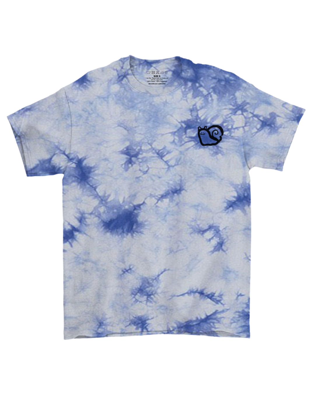 Things Take TIme Oversized Tee in Tie-Dye Blue