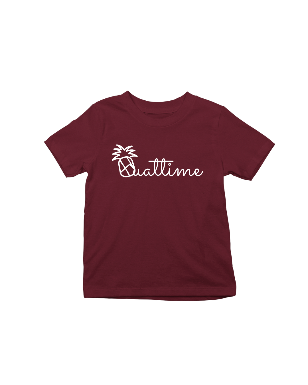 Huat Time Tee in Maroon - Kids