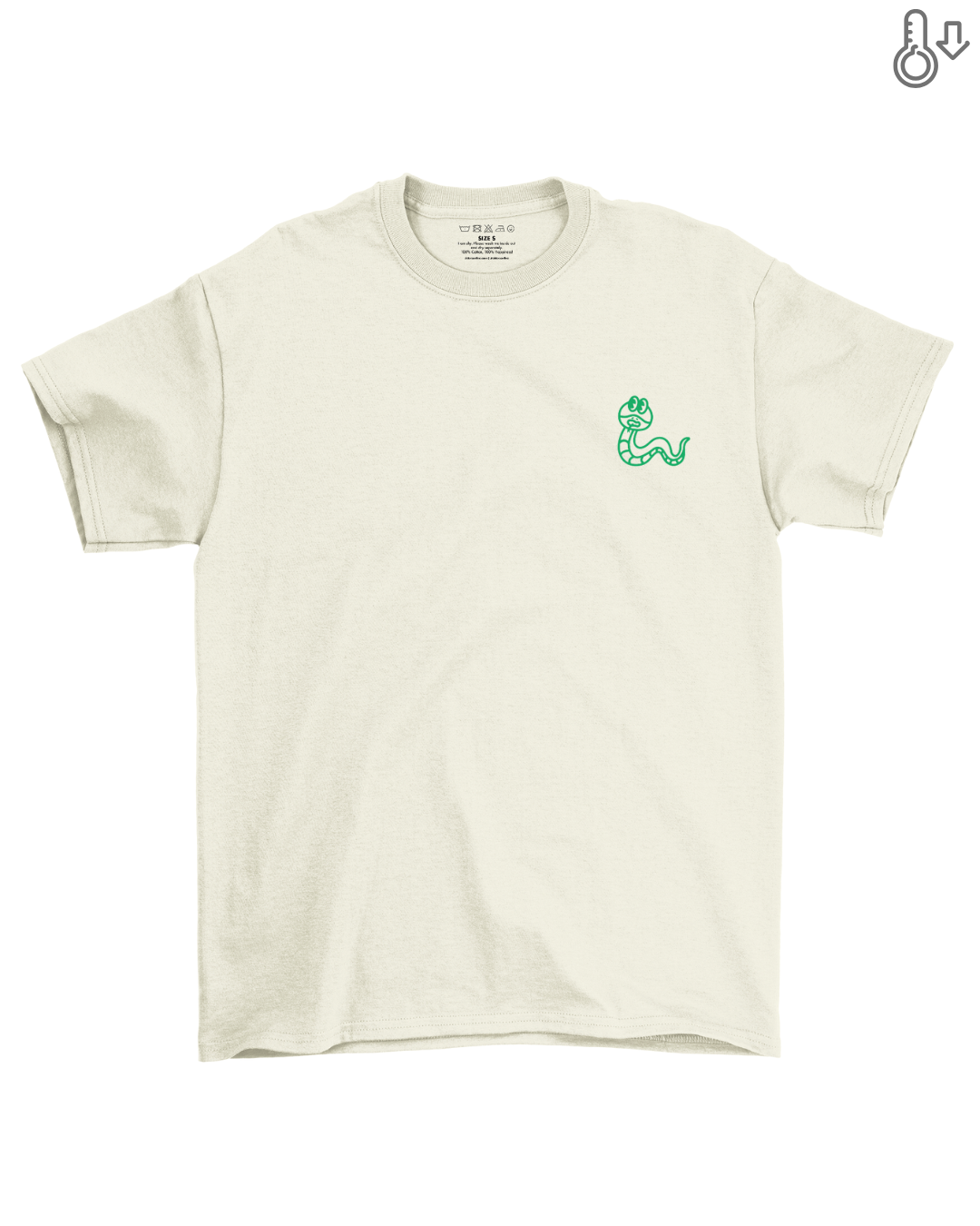 Eat Snake Cooling Oversized Tee in Cream