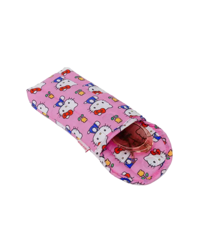 Puffy Glasses Sleeve - Hello Kitty Pink