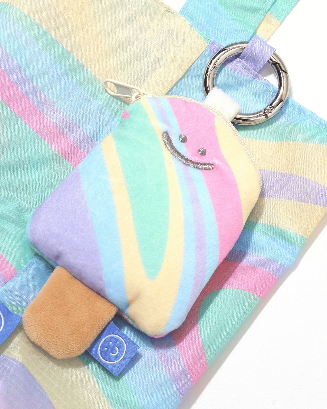 Rainbow Popsicle Plushie Reusable Drink Bag