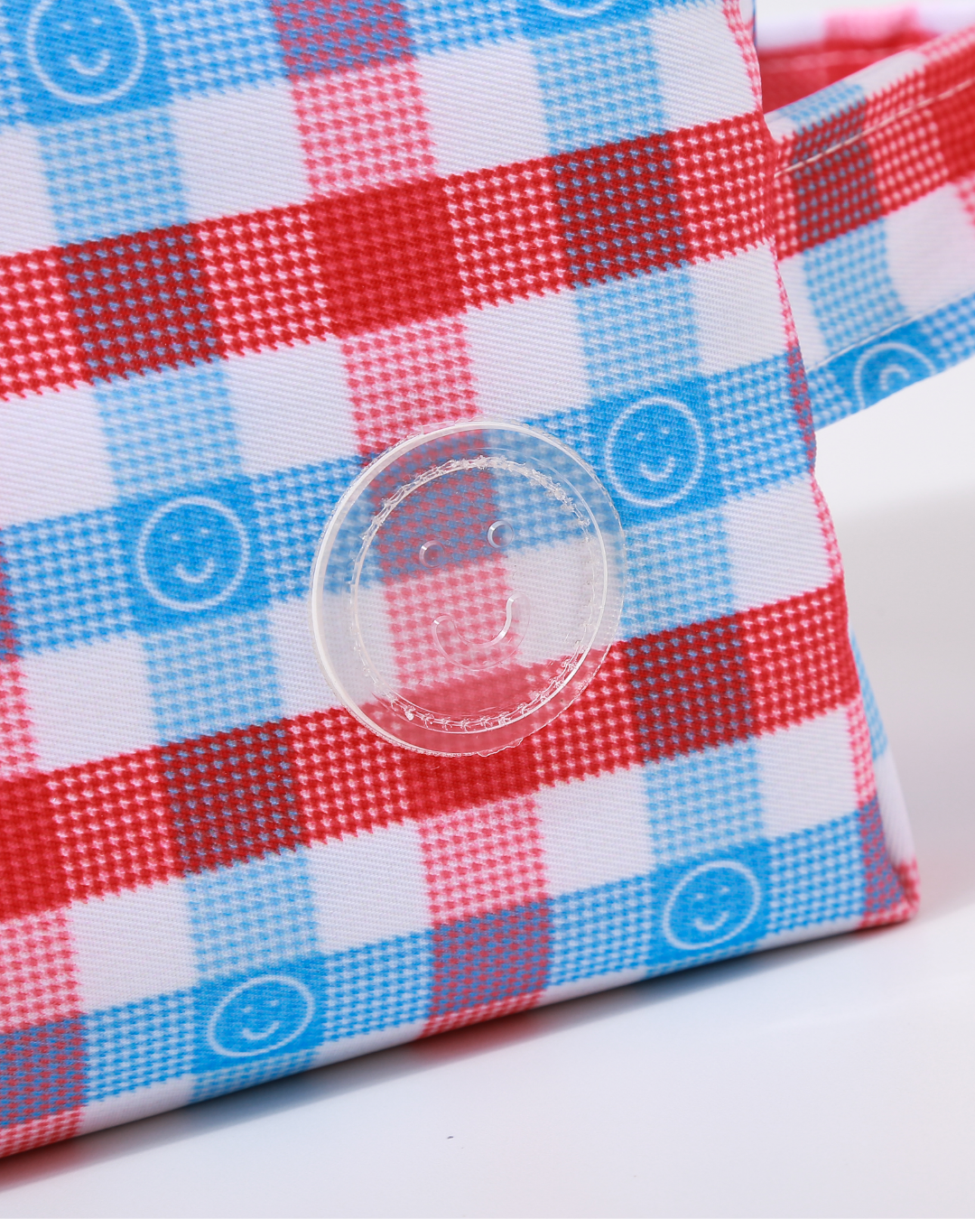 Red White Blue Checkered Big Pouch