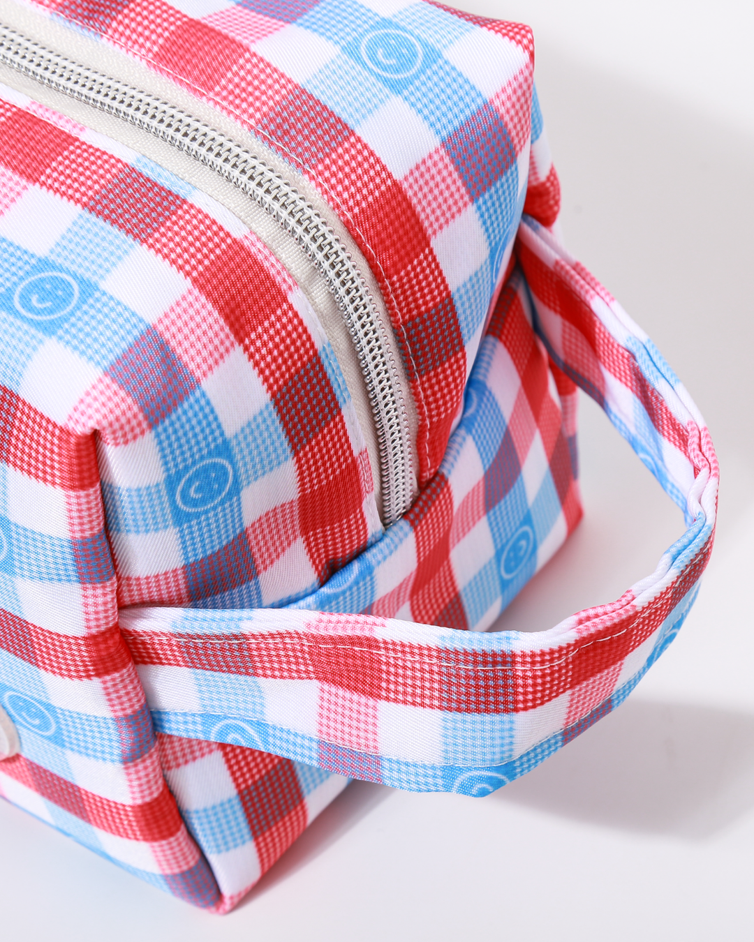 Red White Blue Checkered Big Pouch