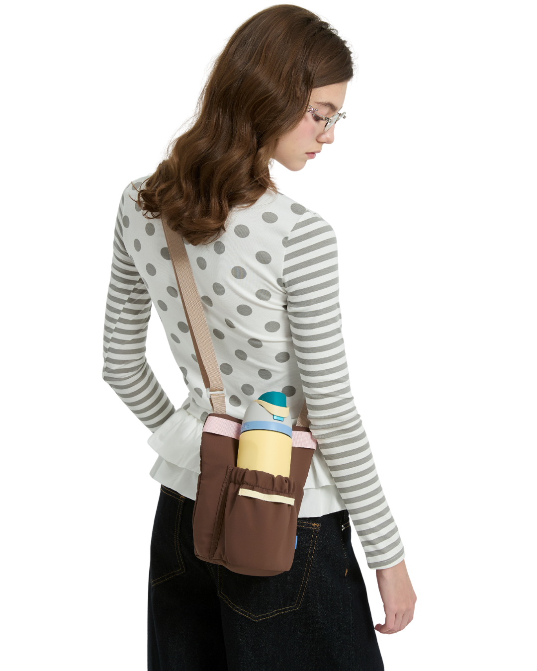 Sacoche Waterbottle Drink Bag in Strawberry Chocolate