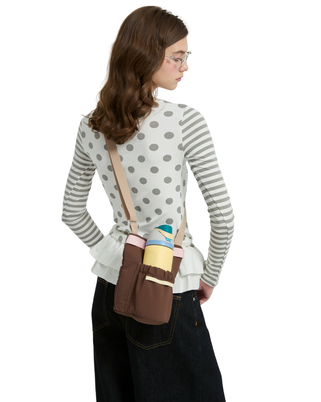 Sacoche Waterbottle Drink Bag in Strawberry Chocolate