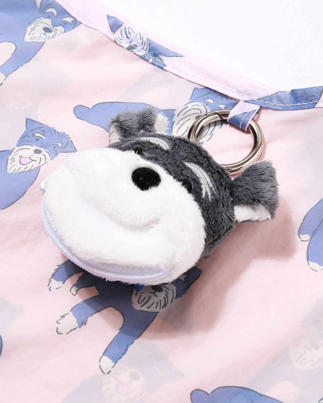 Schnauzer Plushie Reusable XL Bag
