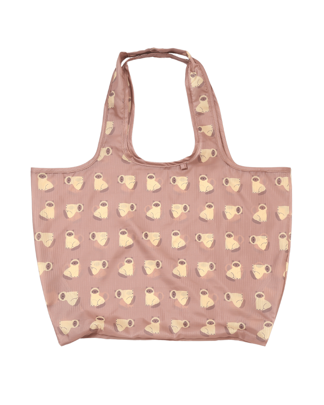 Siamese Cat Plushie Reusable Bag Large