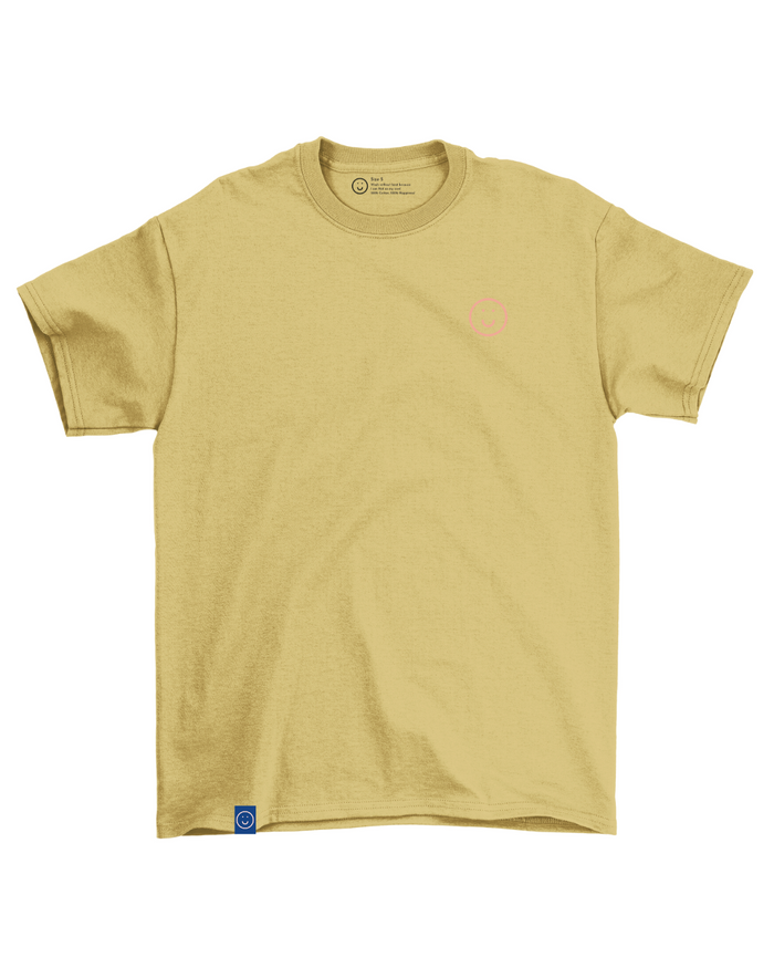 Signature Oversized Tee in Dusty Yellow