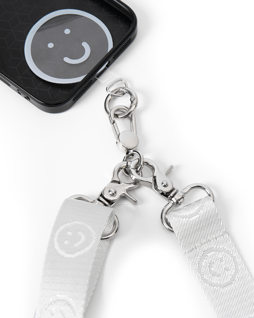 Signature Smile Multi-Way Strap in Silver