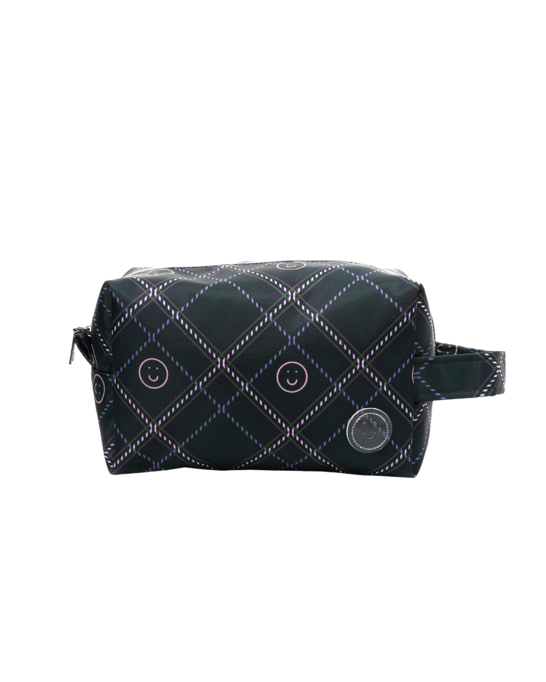 Smiles Plaid Big Pouch