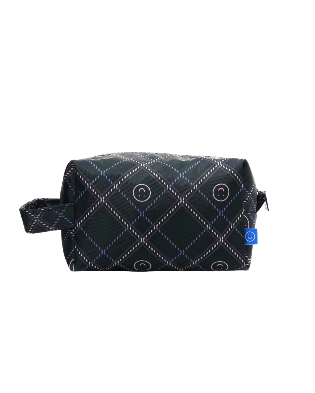 Smiles Plaid Big Pouch