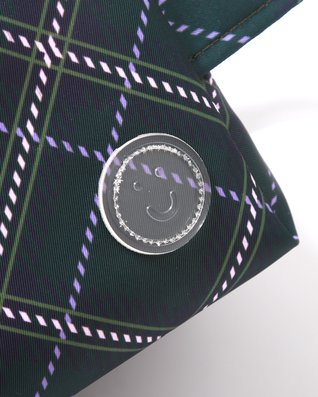 Smiles Plaid Big Pouch