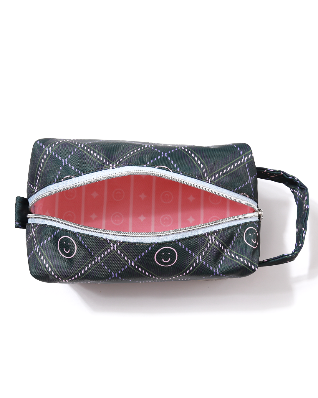 Smiles Plaid Big Pouch