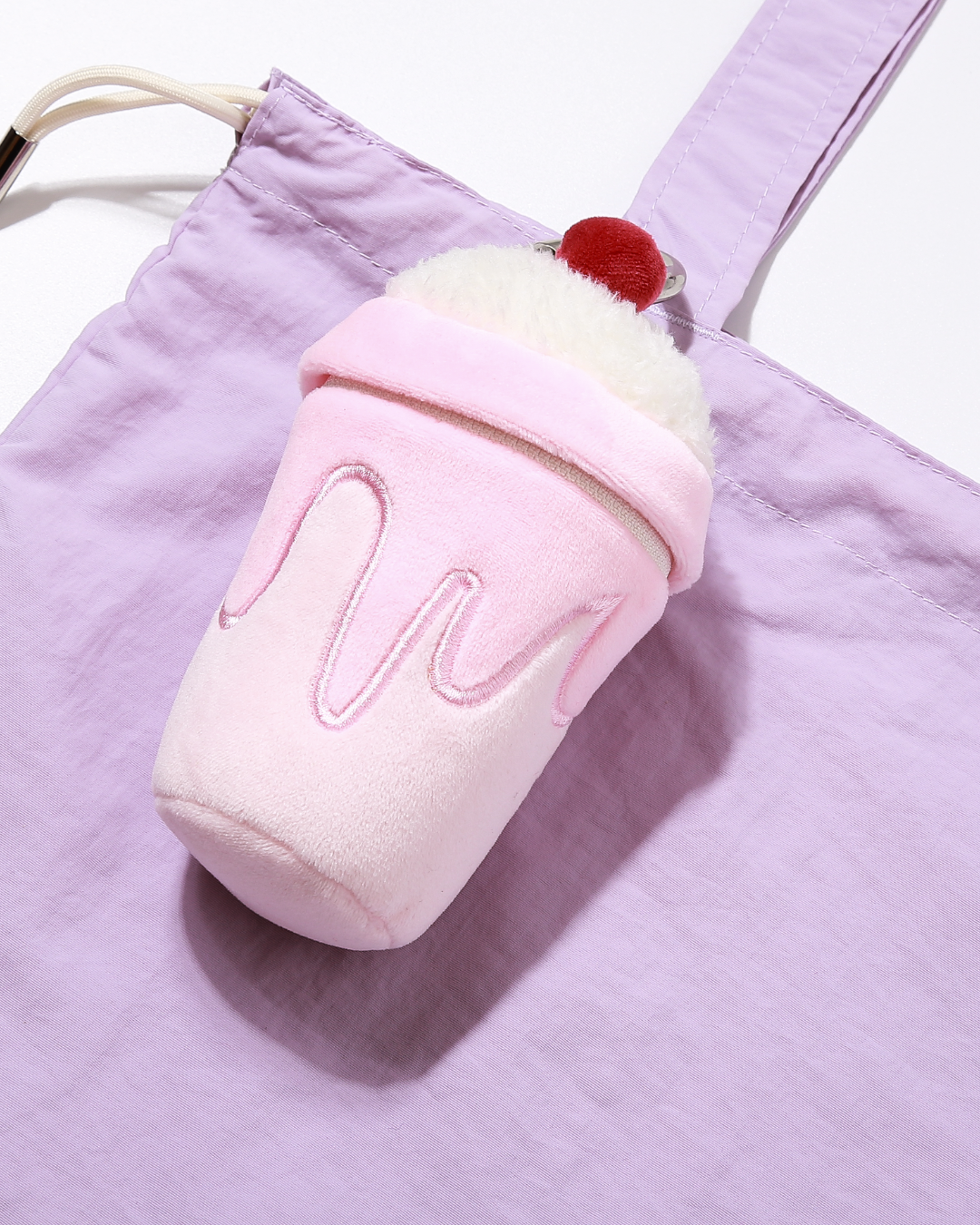 Strawberry Milkshake Drawstring Totebag