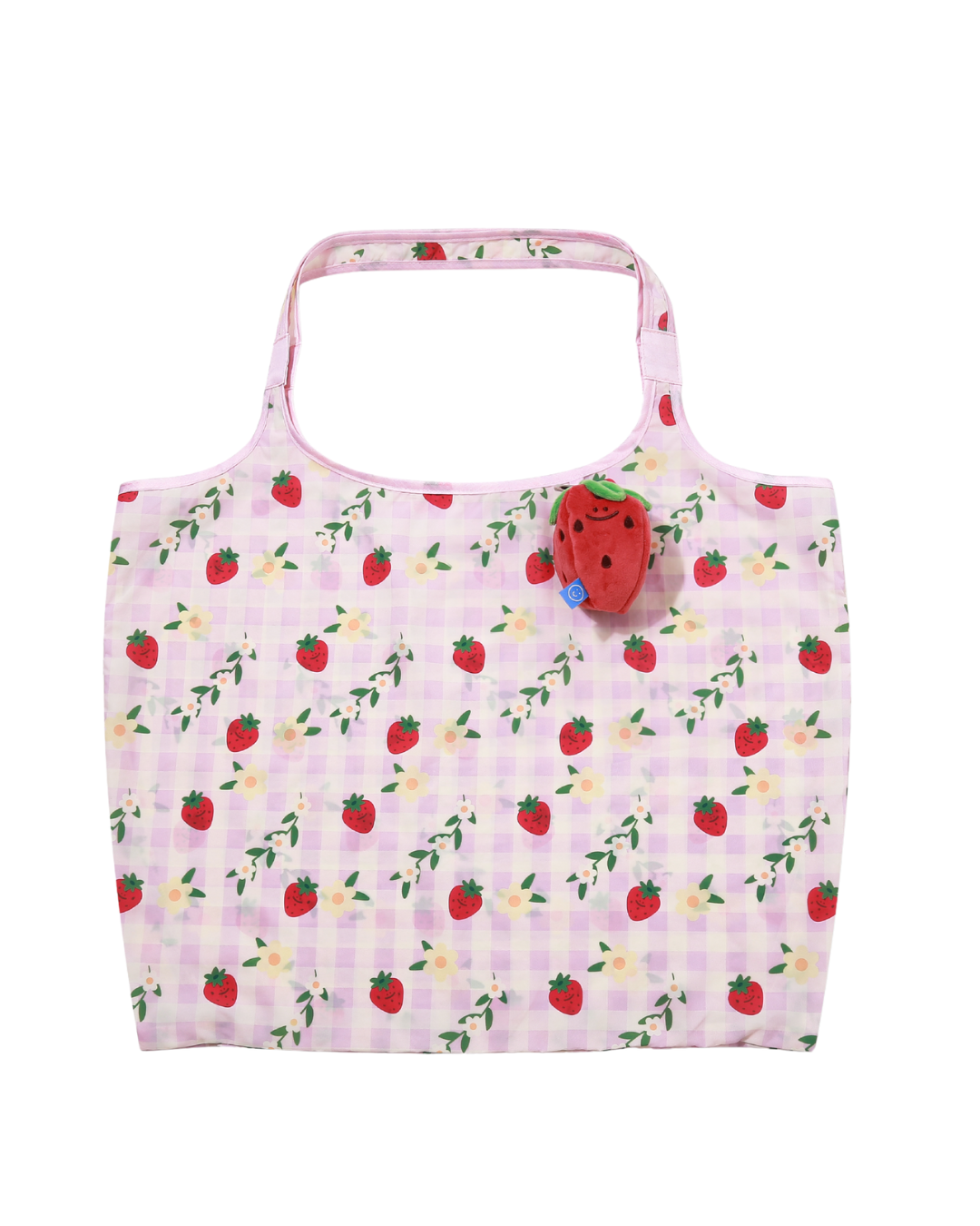 Handsome Strawberry Plushie Reusable XL Bag