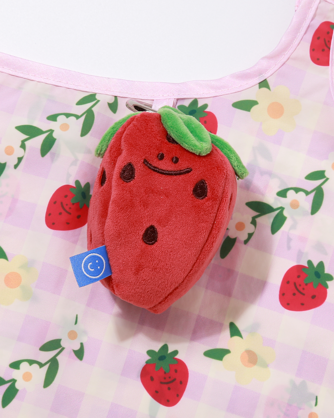 Handsome Strawberry Plushie Reusable XL Bag