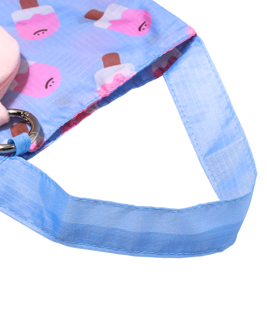 Strawberry Popsicle Plushie Reusable Drink Bag