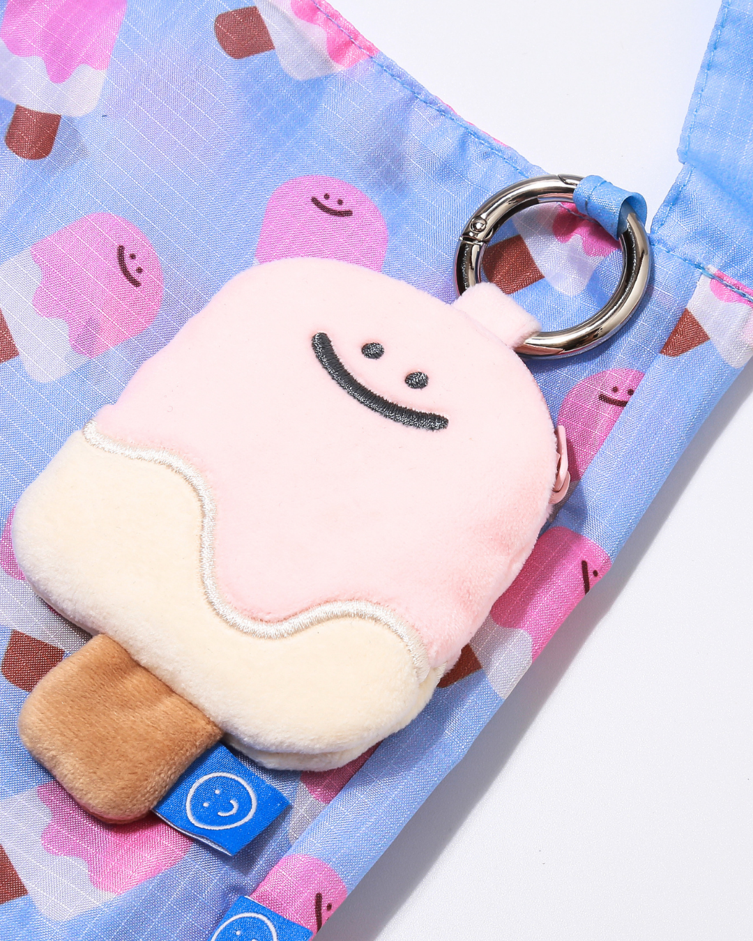 Strawberry Popsicle Plushie Reusable Drink Bag
