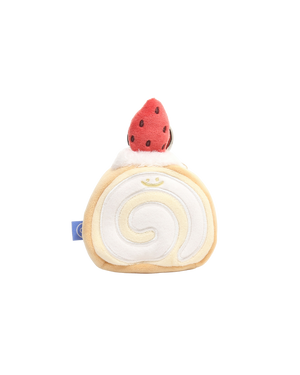 Strawberry Swiss Roll Cake Plushie Reusable XL Bag