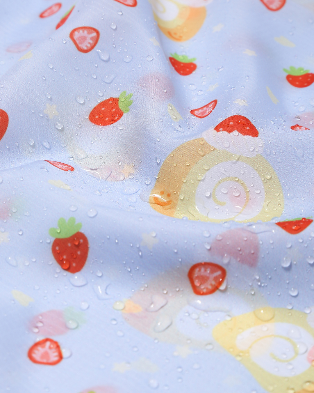Strawberry Swiss Roll Cake Plushie Reusable XL Bag
