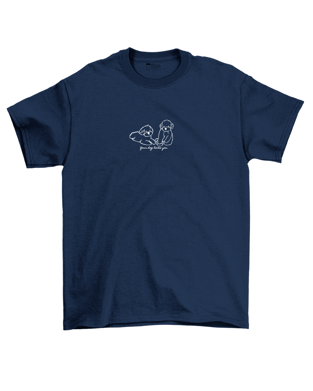 Your Dog Loves You Sorona® Cooling Tee in Navy