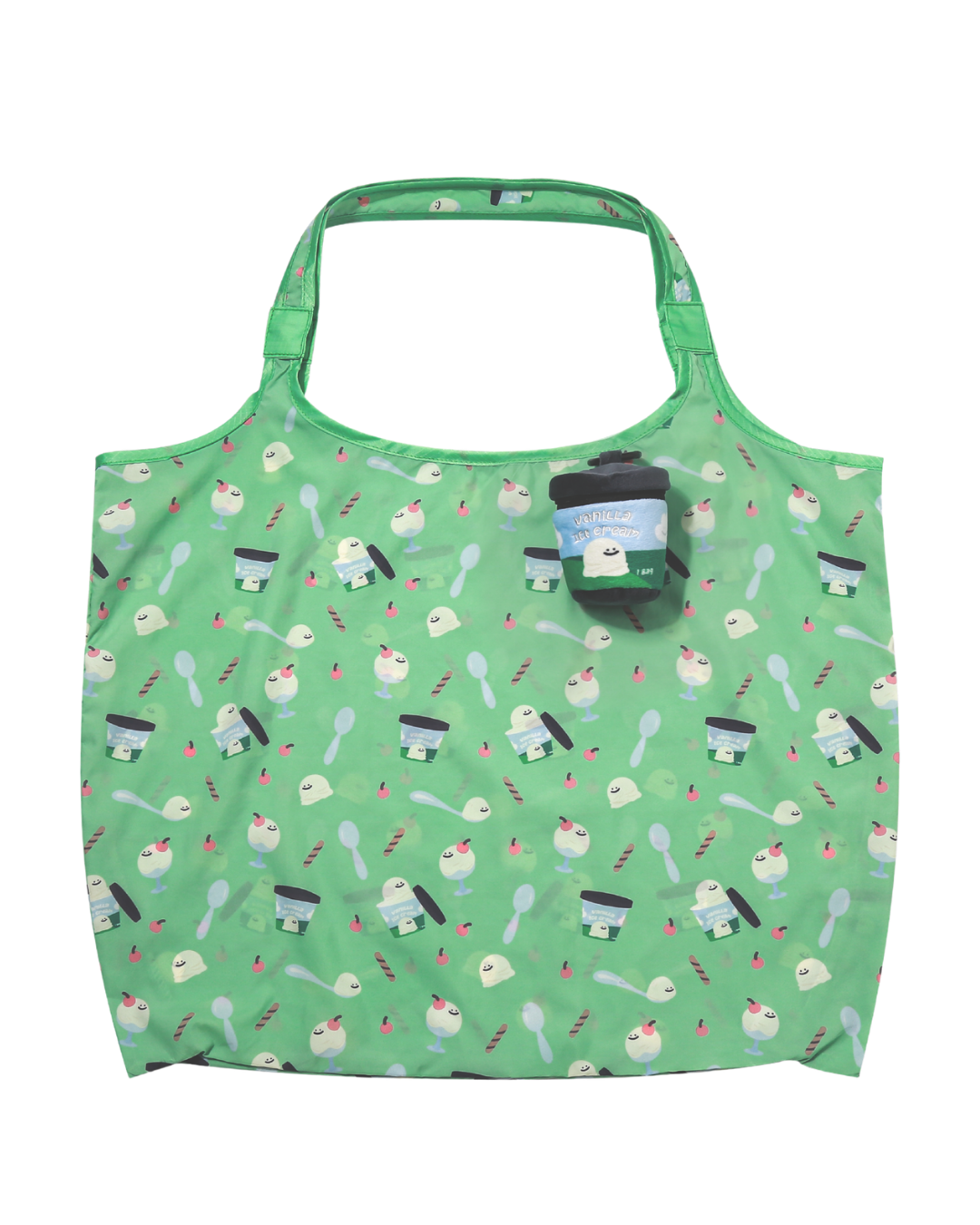 Vanilla Ice Cream Tub Plushie Reusable XL Bag