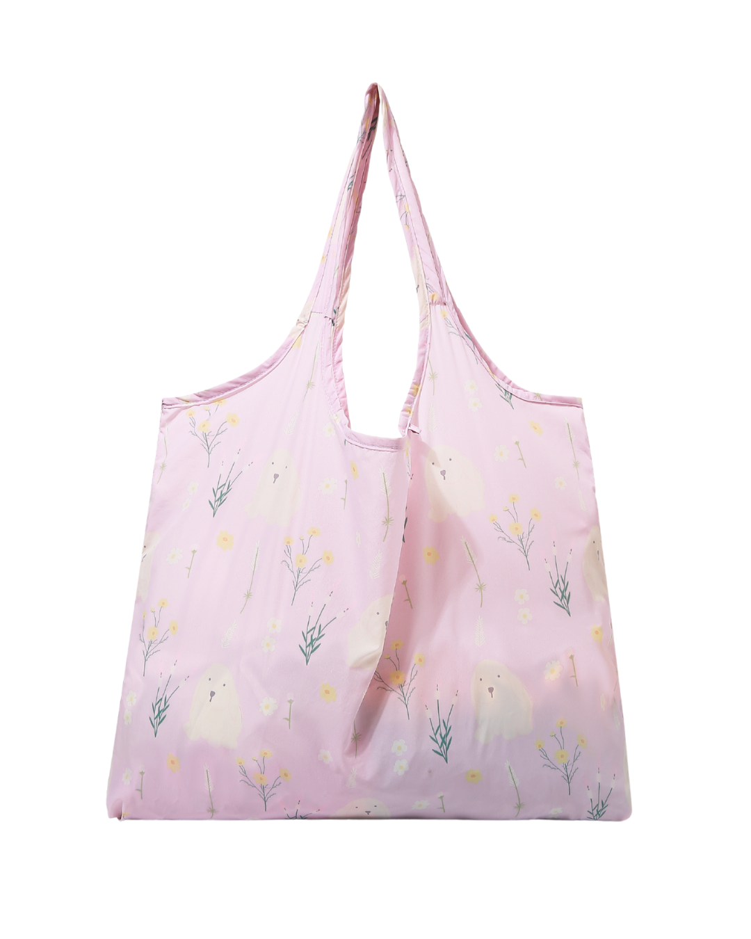 White Bunny Plushie Reusable XL Bag