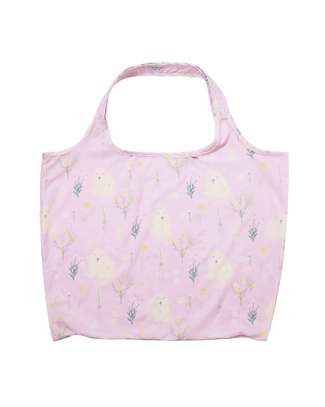 White Bunny Plushie Reusable XL Bag
