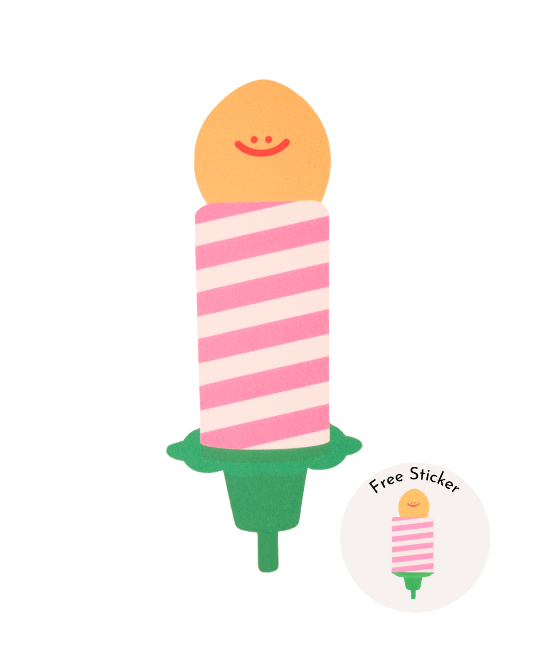 smiling birthday candle card