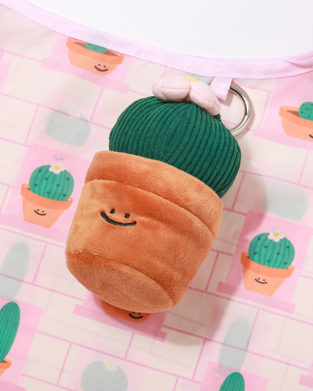 Potted Cactus Plant Plushie Reusable XL Bag