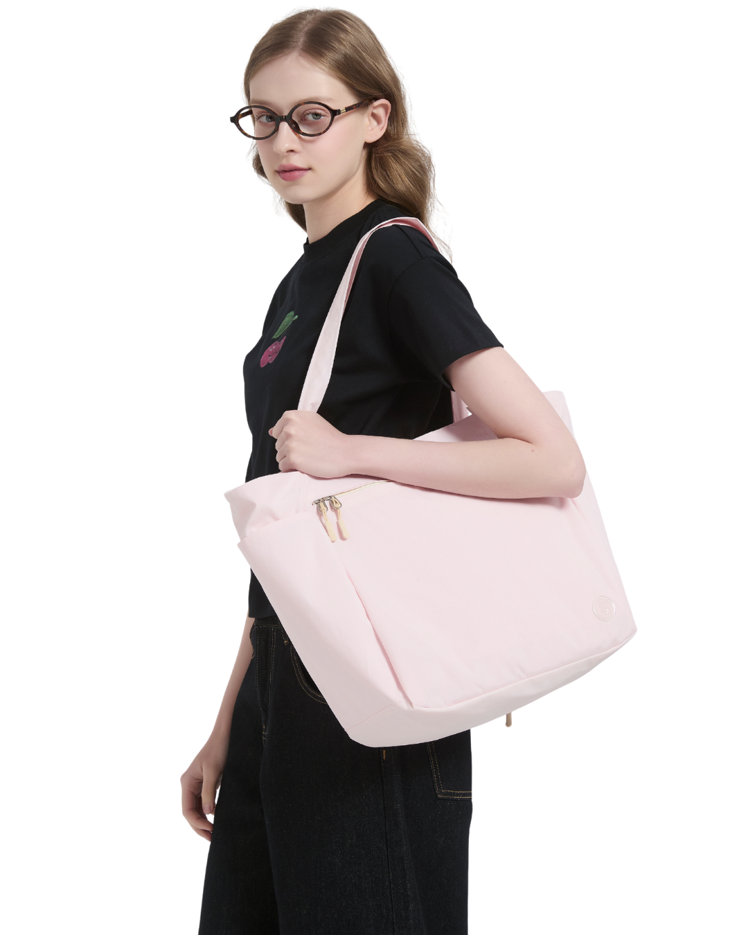 Compact Carry-all in Baby Pink