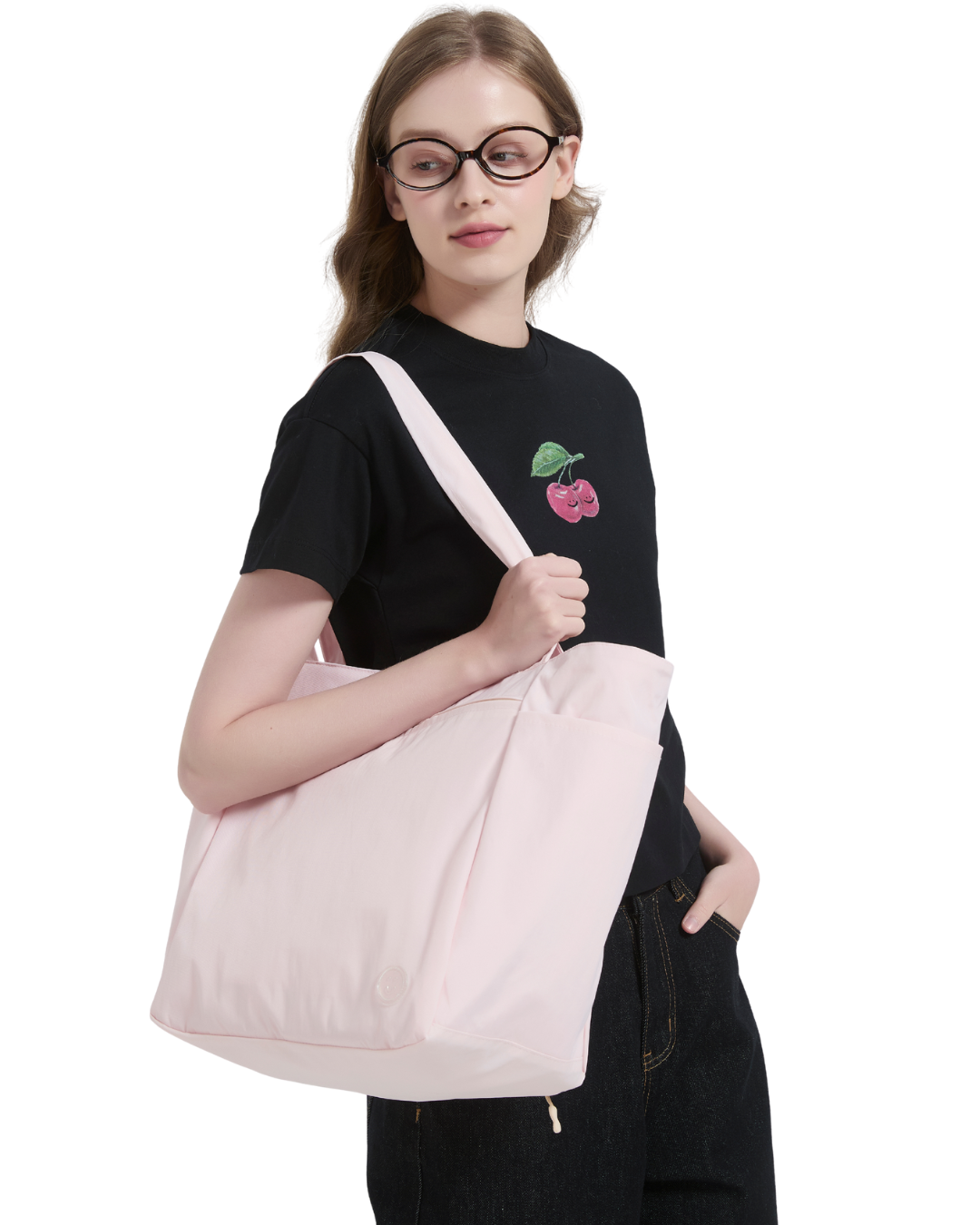 Compact Carry-all in Baby Pink