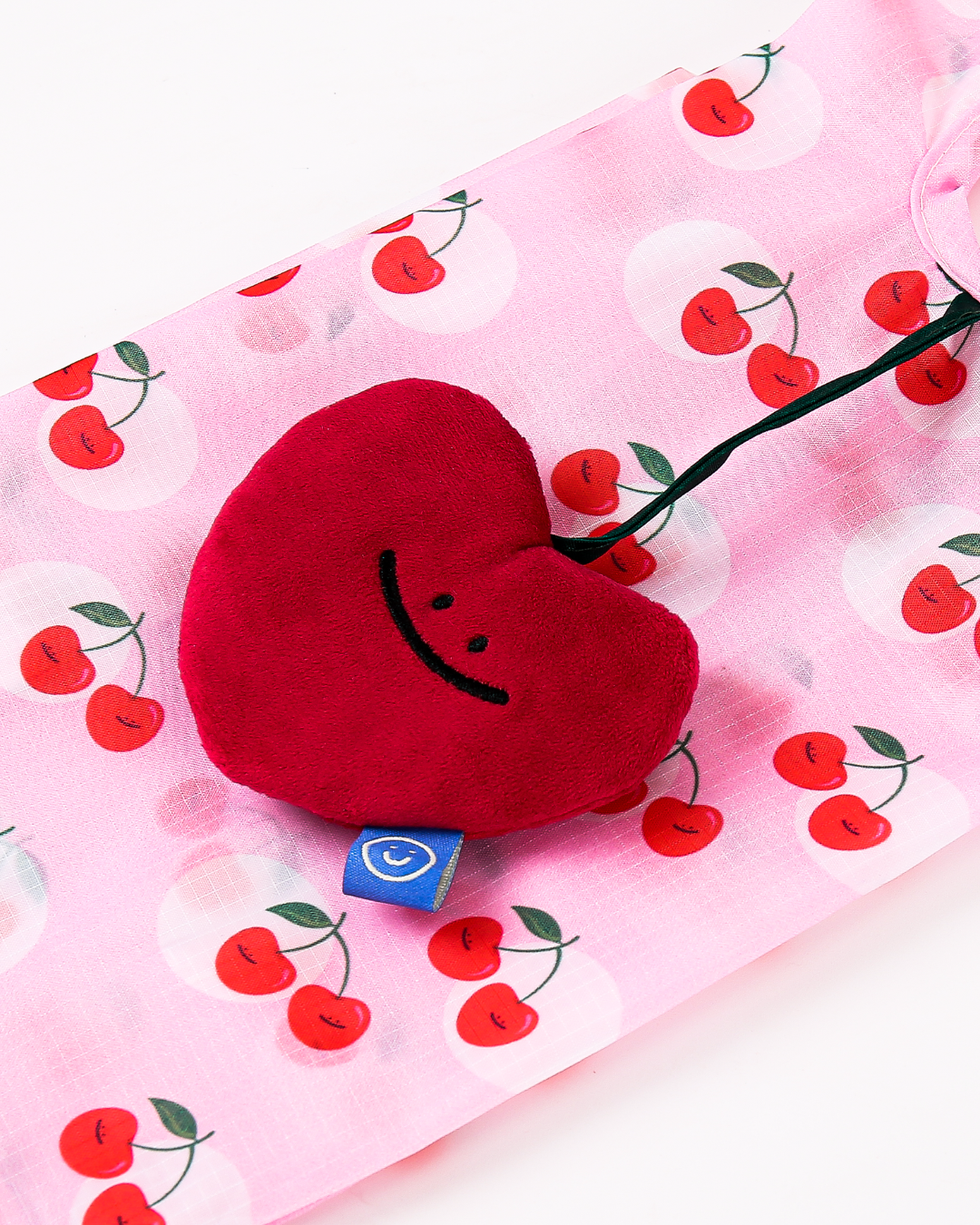 Cherry Small Plushie Reusable Nylon Bag