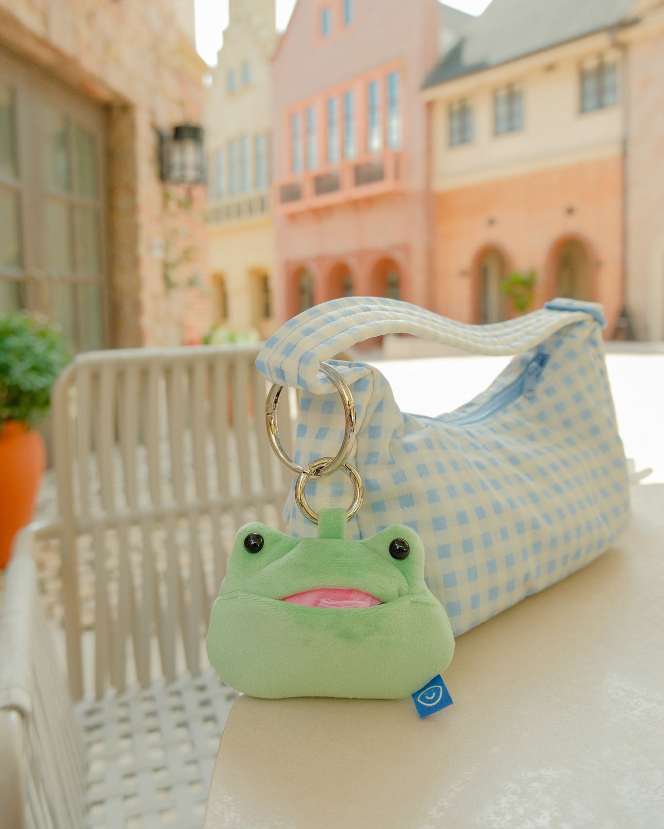 Frogile Frog Plushie Reusable Nylon Bag