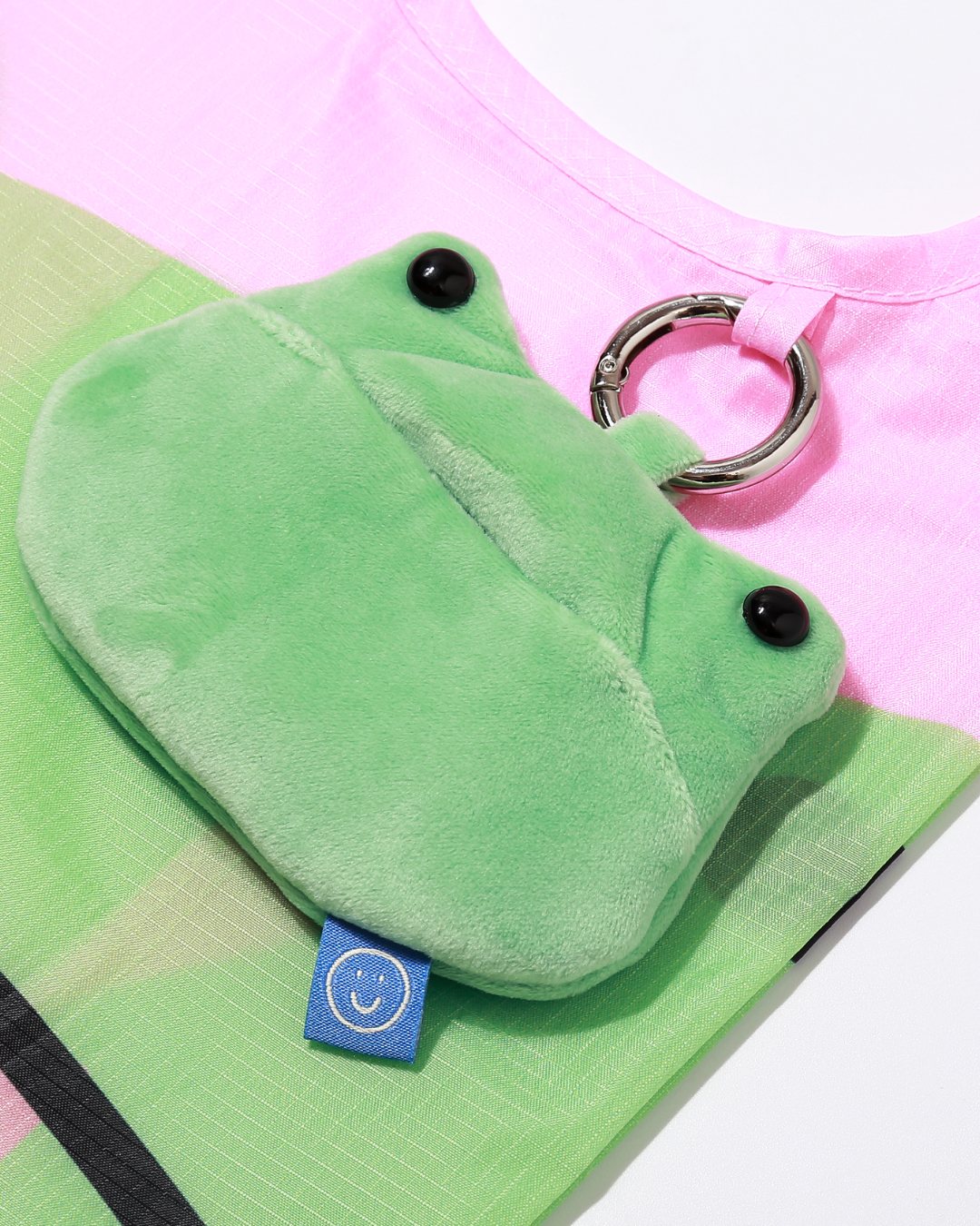 Frogile Frog Plushie Reusable Nylon Bag