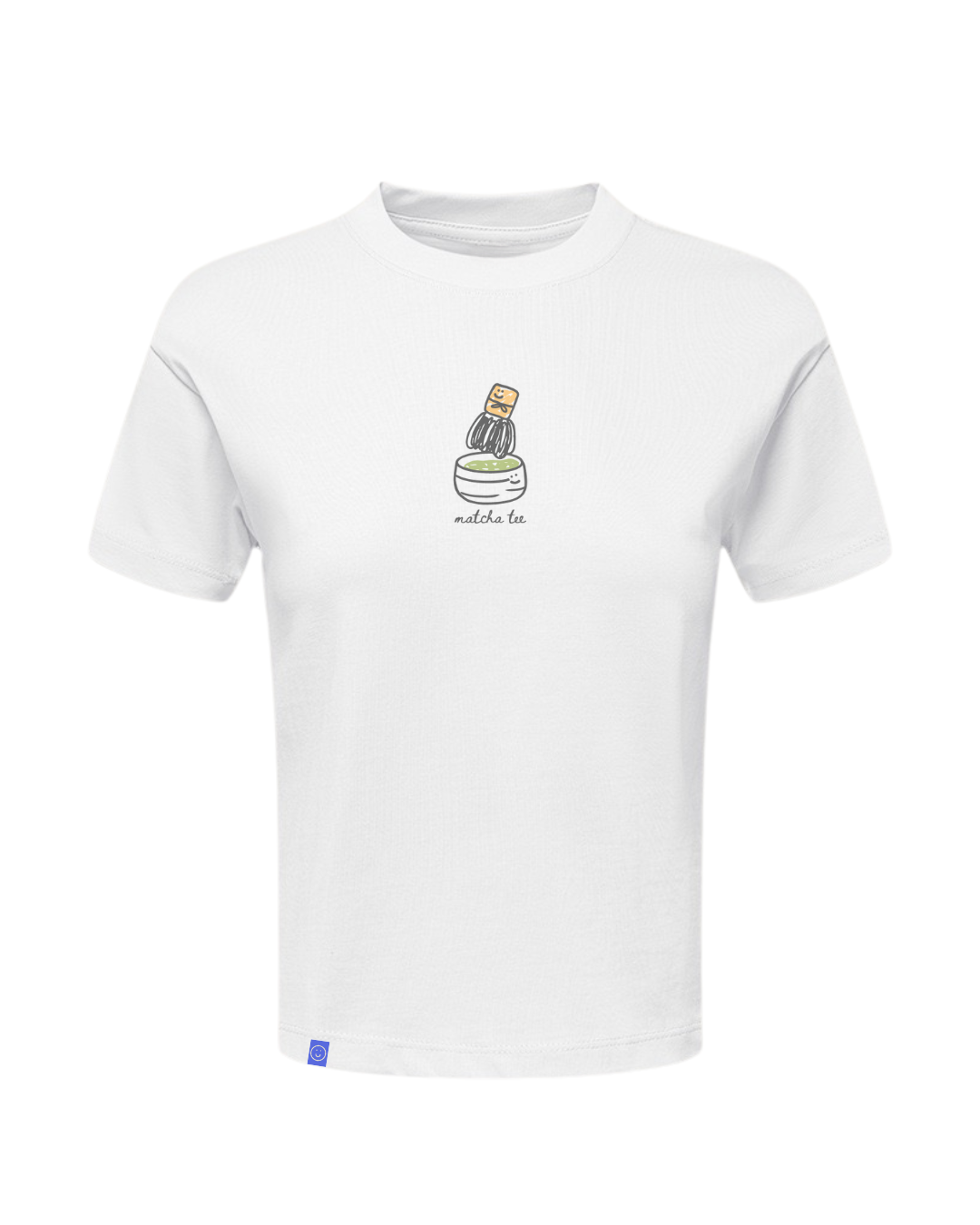 Matcha Tea Embroidery Baby Tee