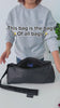 Signature ZZZ Bolster Sling/Shoulder Bag in Matte Black