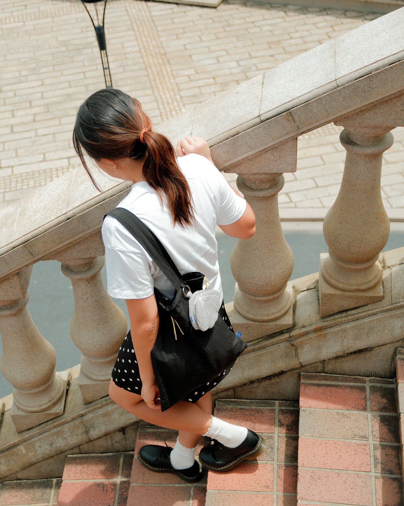 Grey Seashell Plushie Totebag