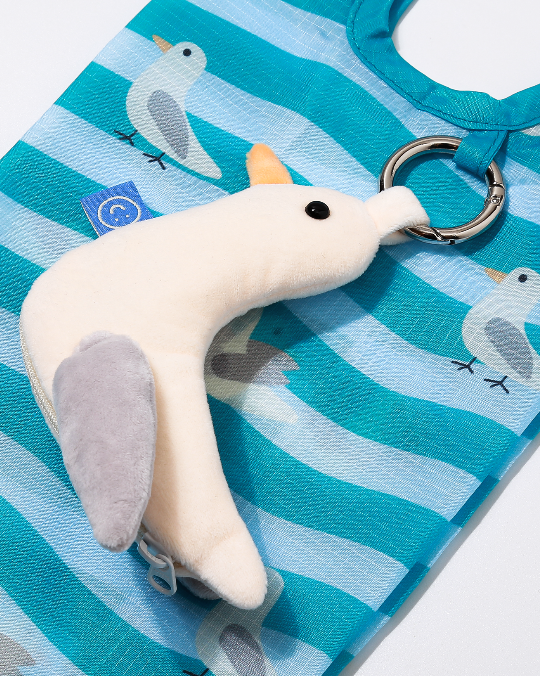 Seagull Plushie Reusable Nylon Small Bag