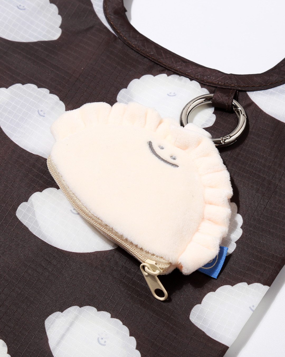 Uncooked Gyoza Medium Plushie Reusable Nylon Bag