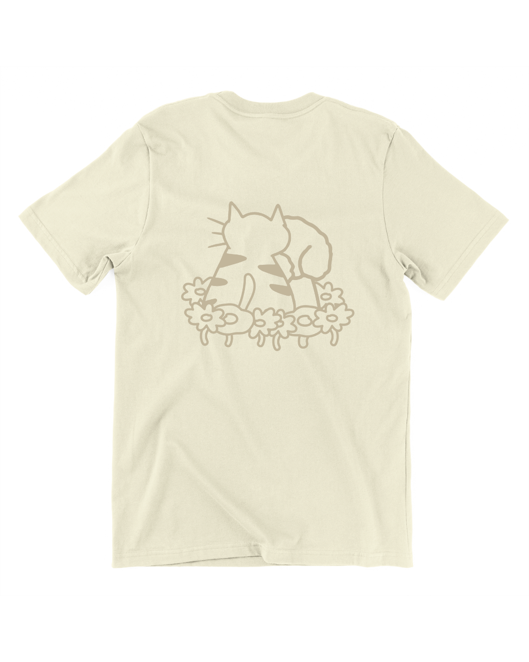 Have a Pawsome Day Oversized Tee in Beige