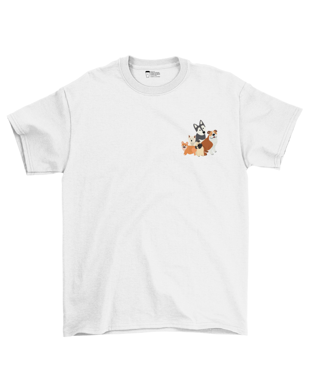 Hug The Dogs Oversized Tee in White